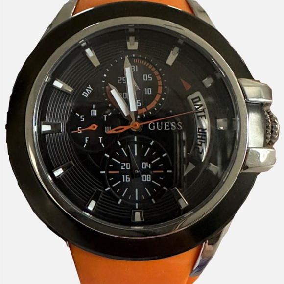 Lot of 4 men’s guess watch 100m silicon bandBRAND NEW NEED BATTERIES NO BOX - Picture 2 of 13